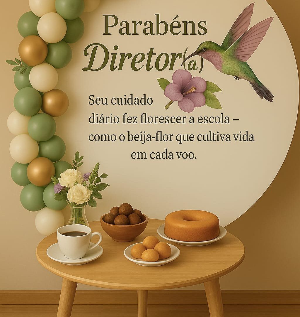 Painel Dia do Diretor(a) - Beija-flor
