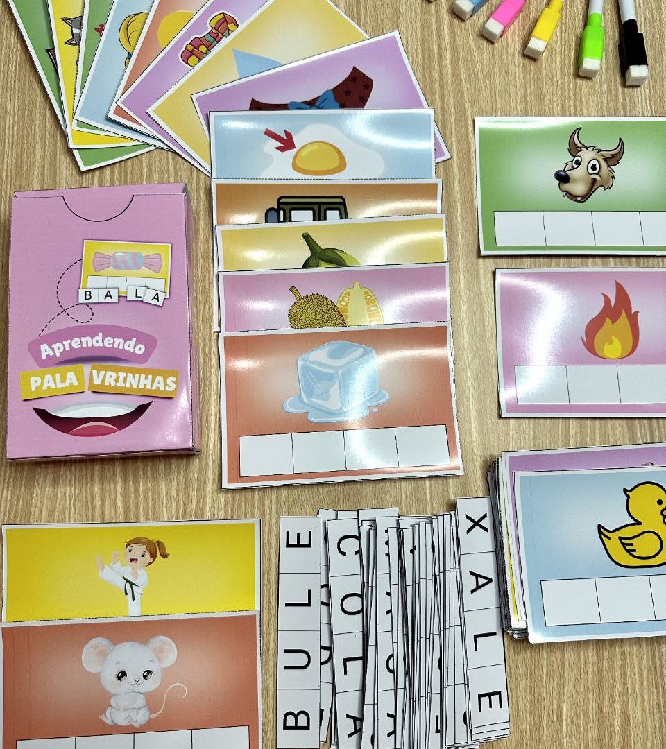 Fichas de Palavras – Letras Móveis