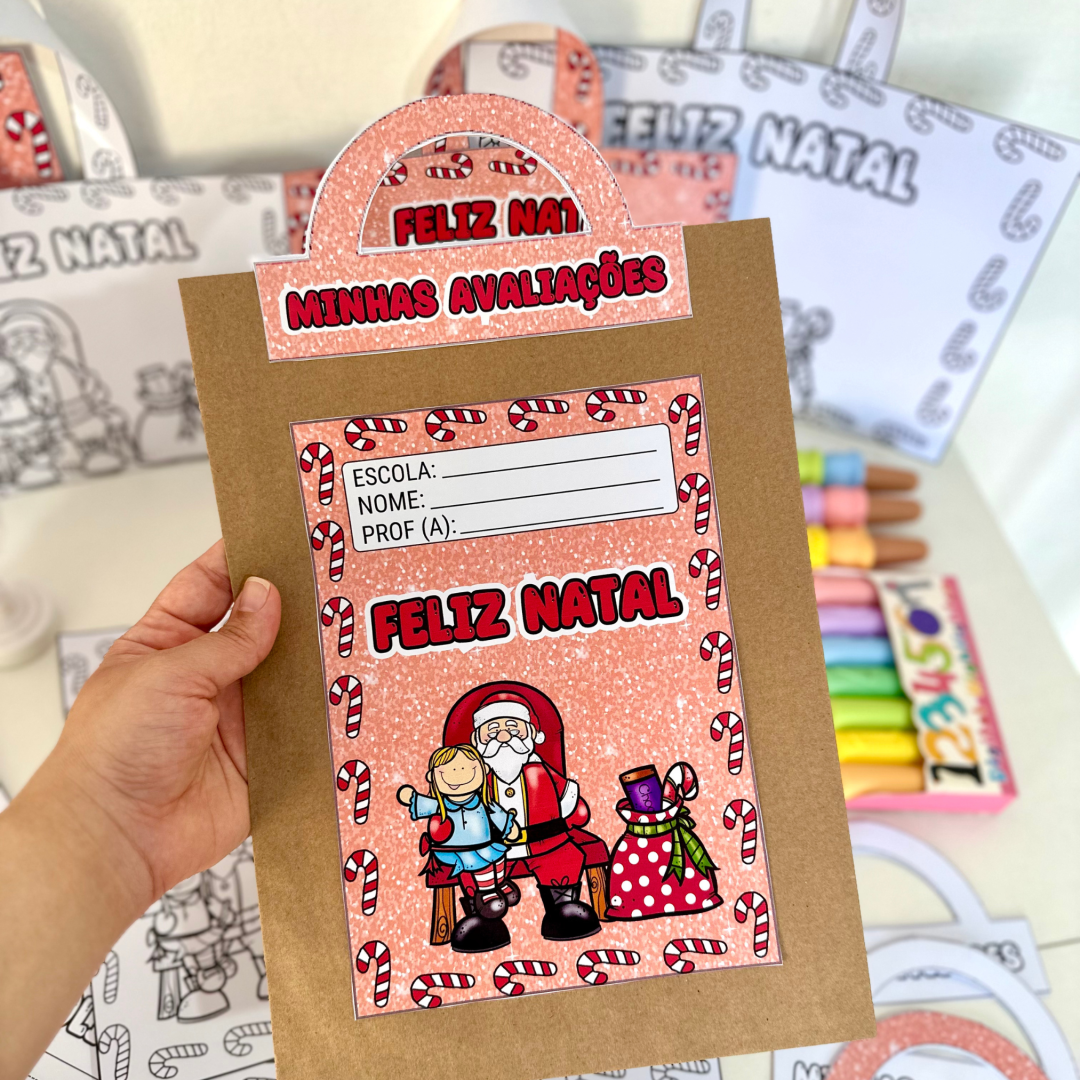 Kit Capas de Atividades tema Papai Noel