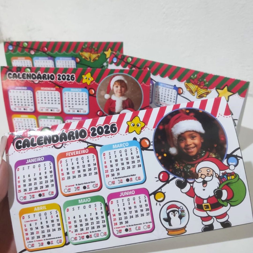 CALENDÁRIO DE MESA NATALINO