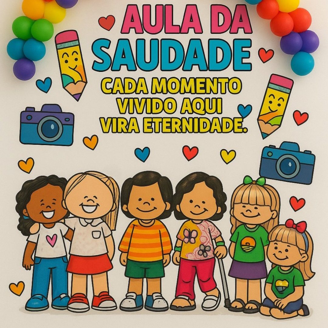 Painel Colorido “Aula da Saudade”
