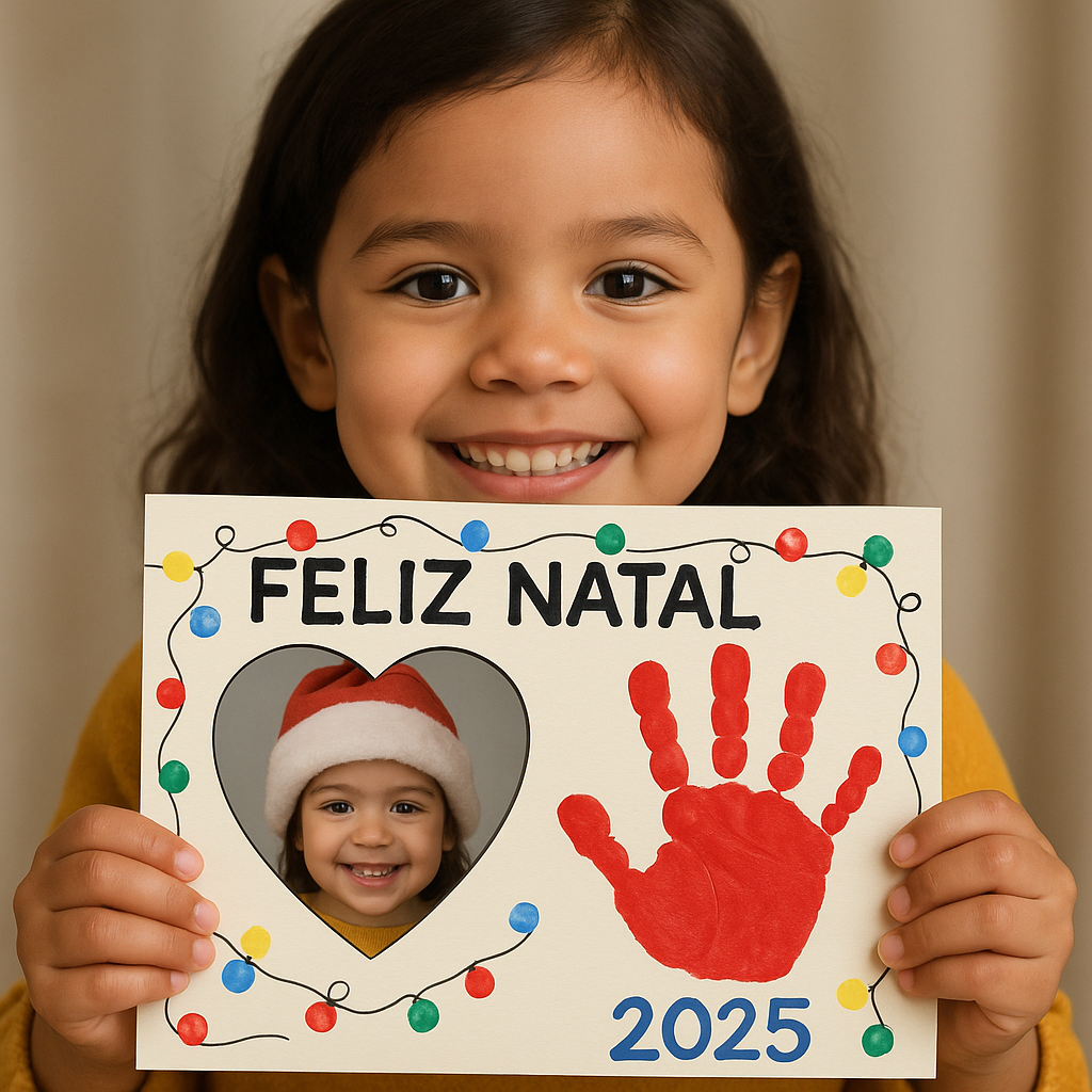 Atividade natalino - Pintura com tinta Guache