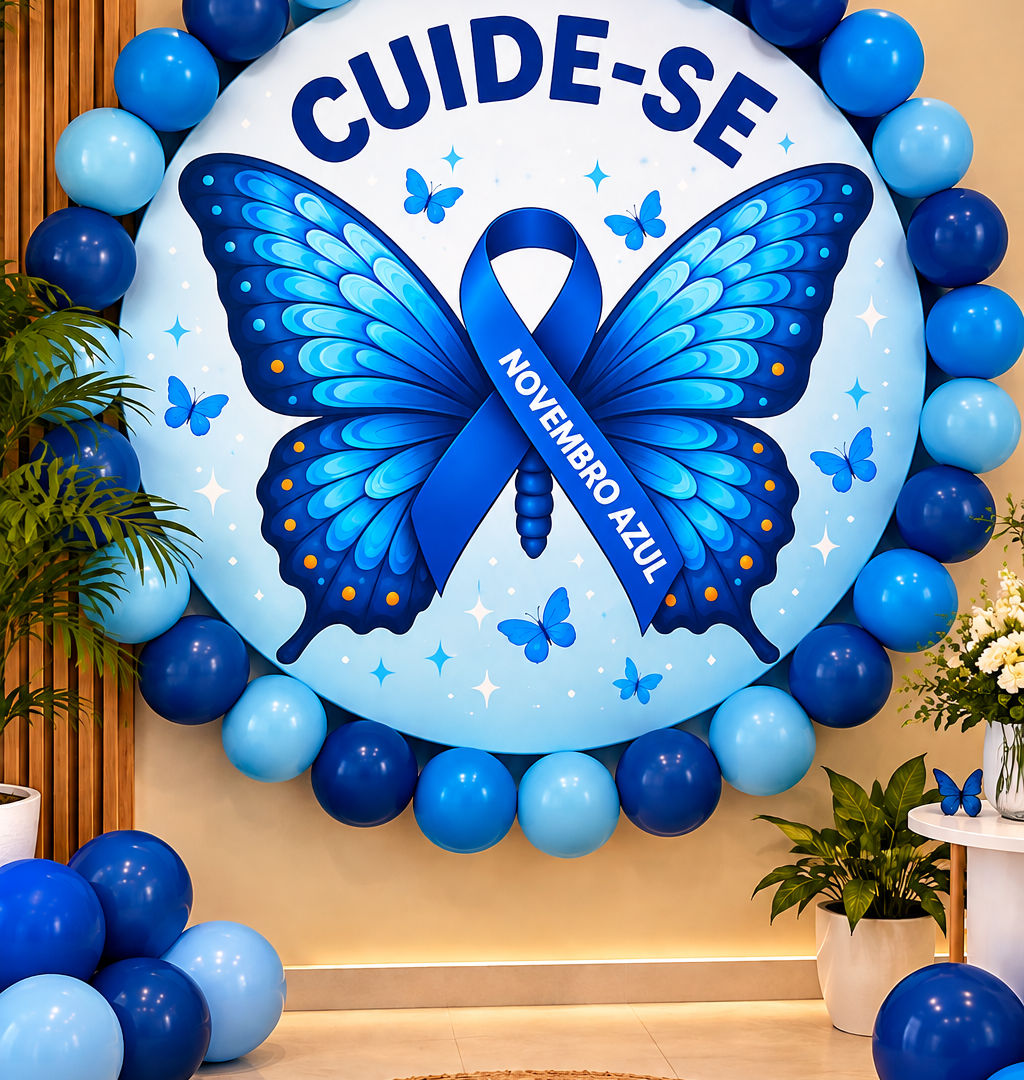 PAINEL NOVEMBRO AZUL – TEMA BORBOLETA