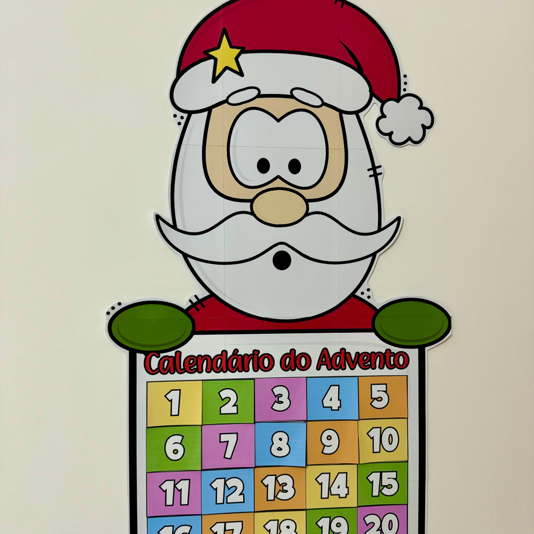 Cartaz Calendário do Advento Papai Noel