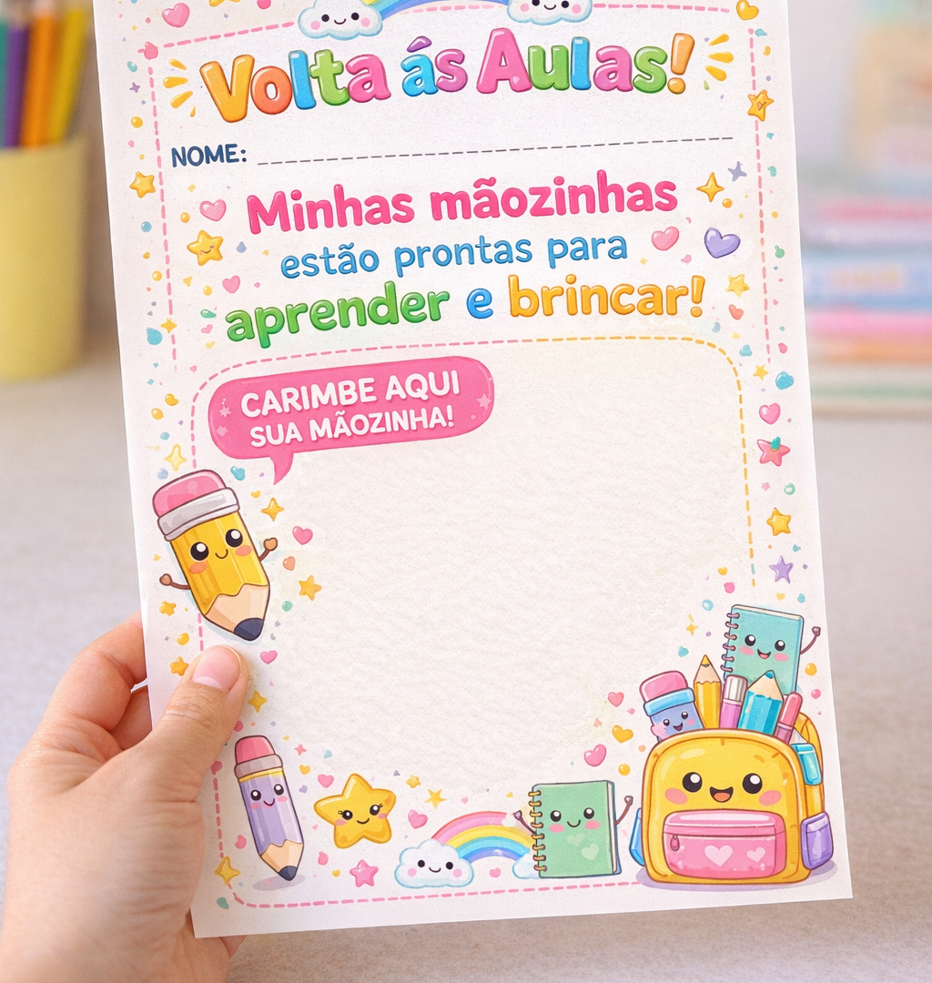 Atividade Volta às Aulas – Minhas Mãozinhas