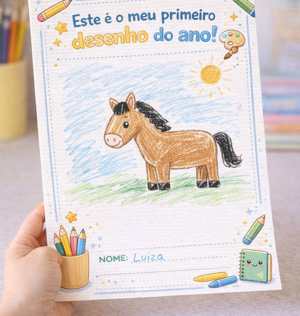 Atividade Volta às Aulas – Meu Primeiro Desenho do Ano