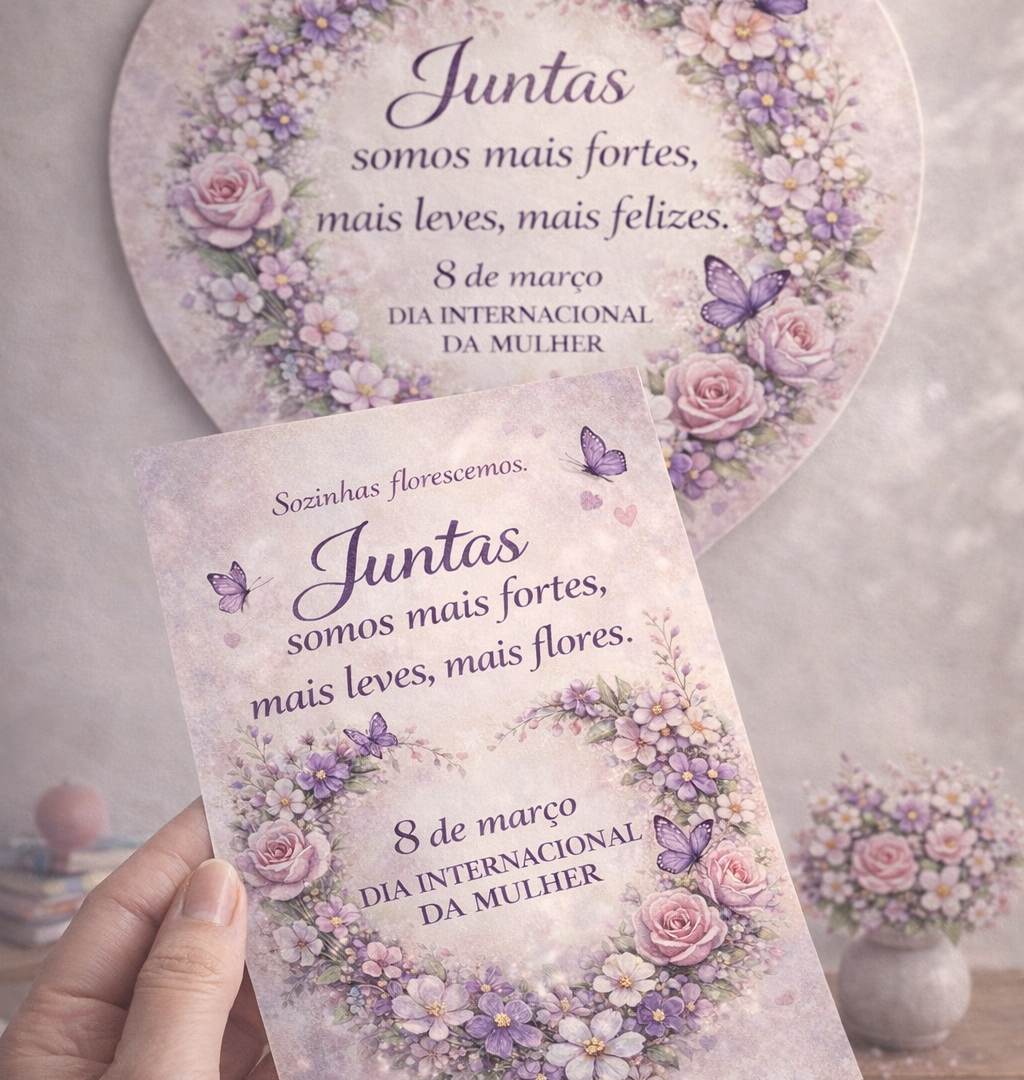 KIT DIA INTERNACIONAL DA MULHER – PAINEL + CARTÃO - CP-001