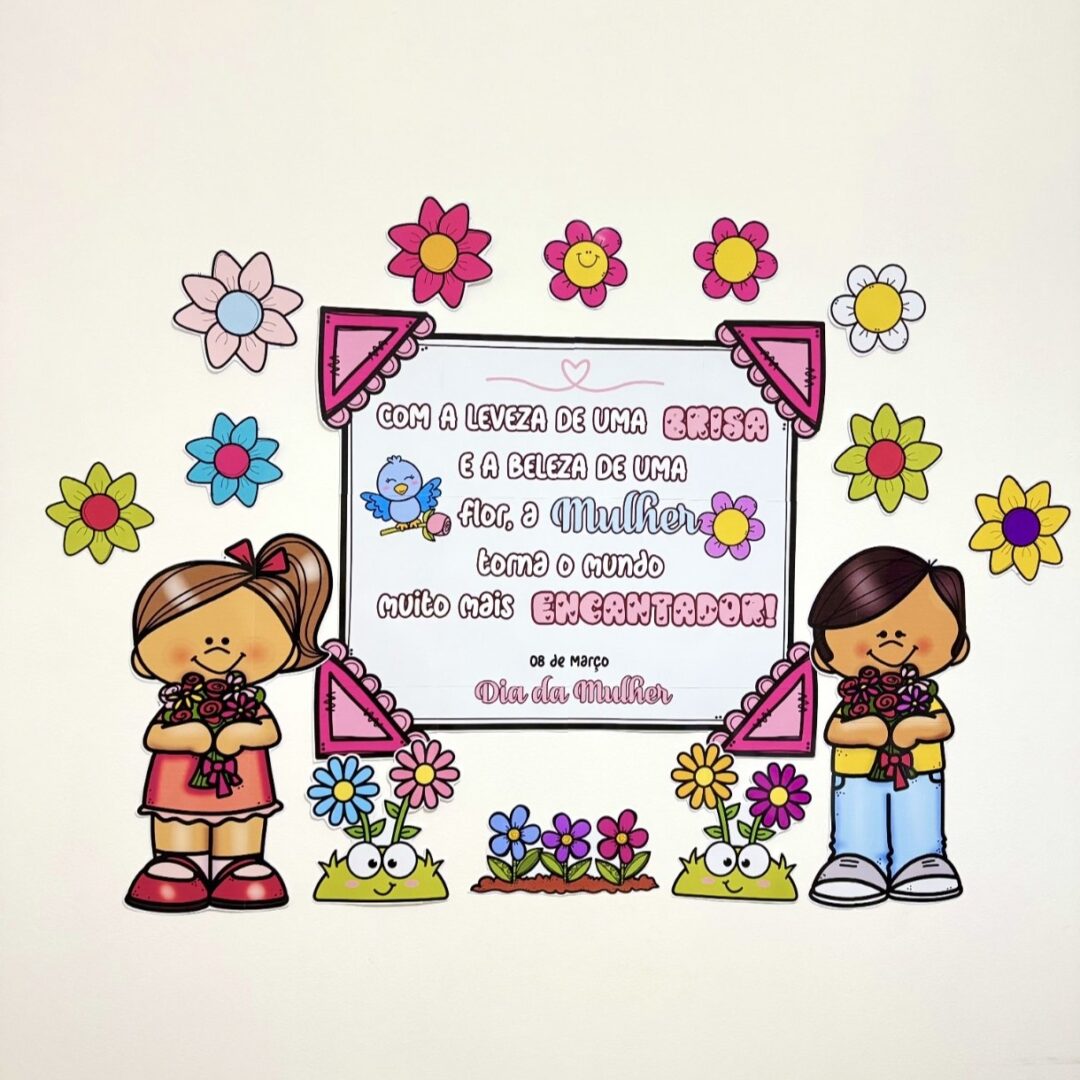 Painel e Lembrancinha Dia da Mulher
