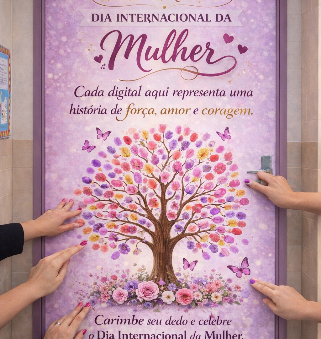 Painel interativo Dia Internacional da Mulher
