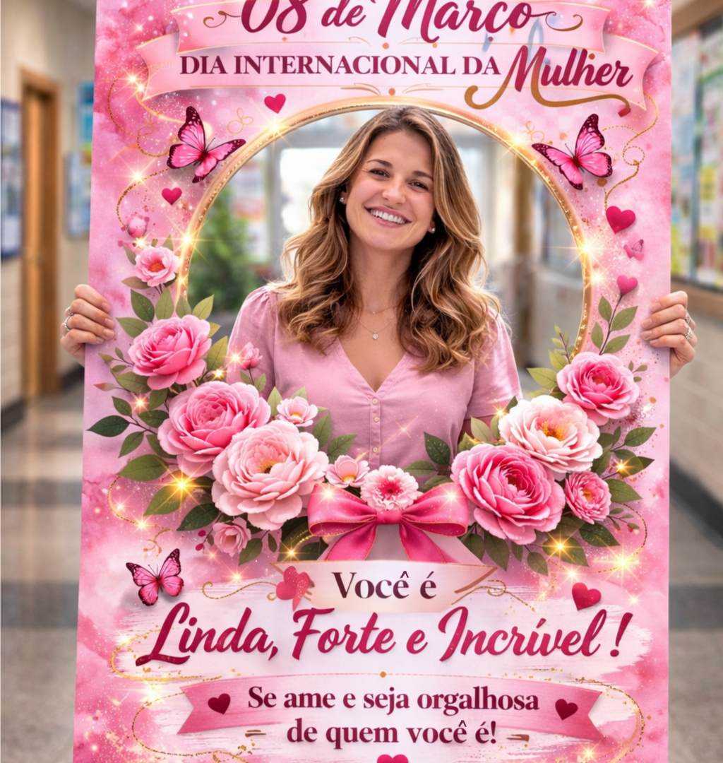 Painel Moldura para Foto – Dia Internacional da Mulher