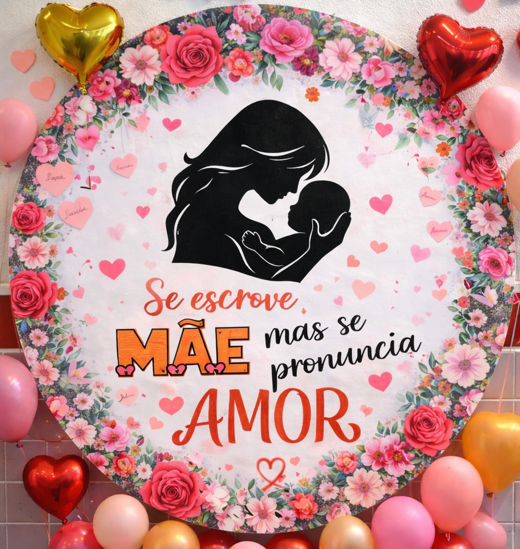 Painel Dia das Mães – “Se escrevo MÃE, nasce um AMOR”