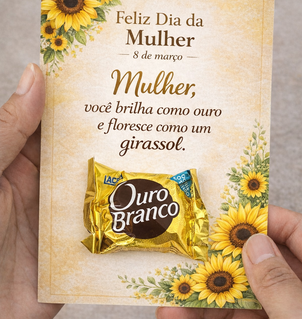 Cartão Ouro Branco – Dia da Mulher