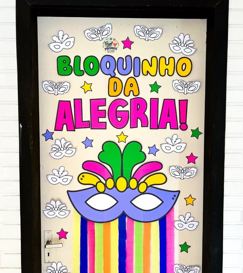 Painel de Porta Máscaras de Carnaval