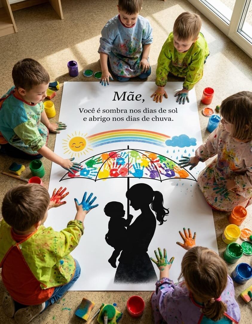 Painel Interativo Dia das Mães – Sol e Chuva