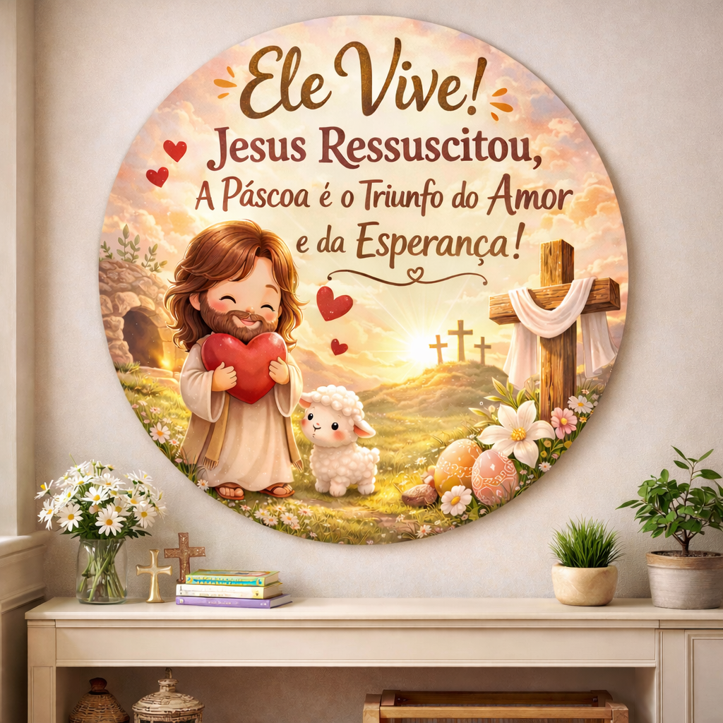 Painel Redondo – Páscoa Cristã