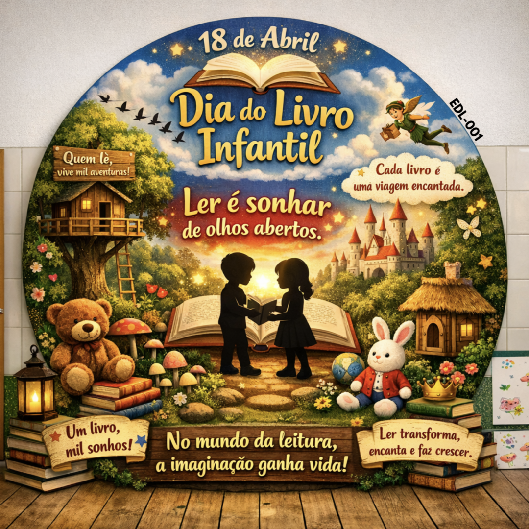 Painel Dia do Livro Infantil - 18 de Abri (EDL-001)
