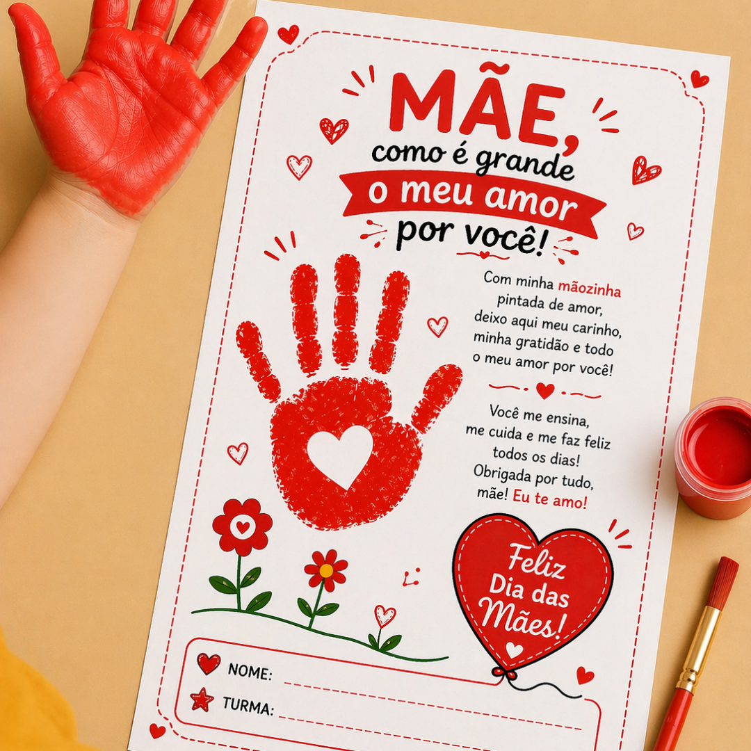Atividade Dia das Mães – Como é grande o meu amor por você!