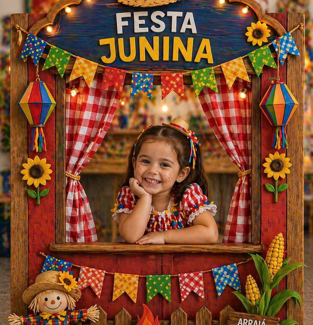 MOLDURA FESTA JUNINA PARA FOTOS