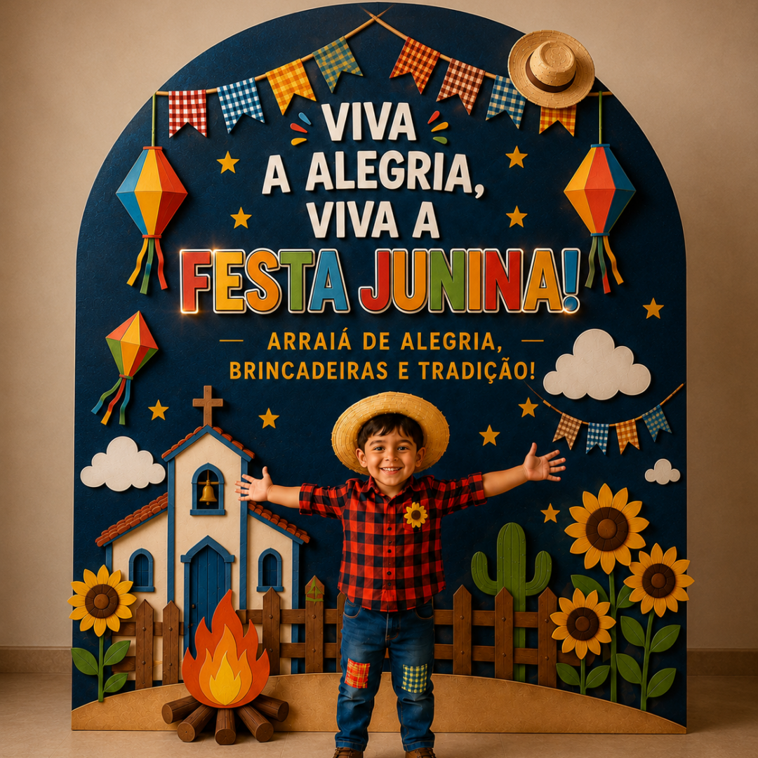 PAINEL FESTA JUNINA — VIVA A ALEGRIA