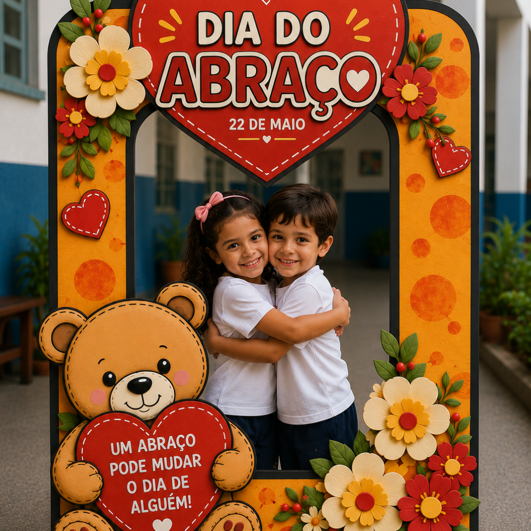 MOLDURA PARA FOTO — DIA DO ABRAÇO