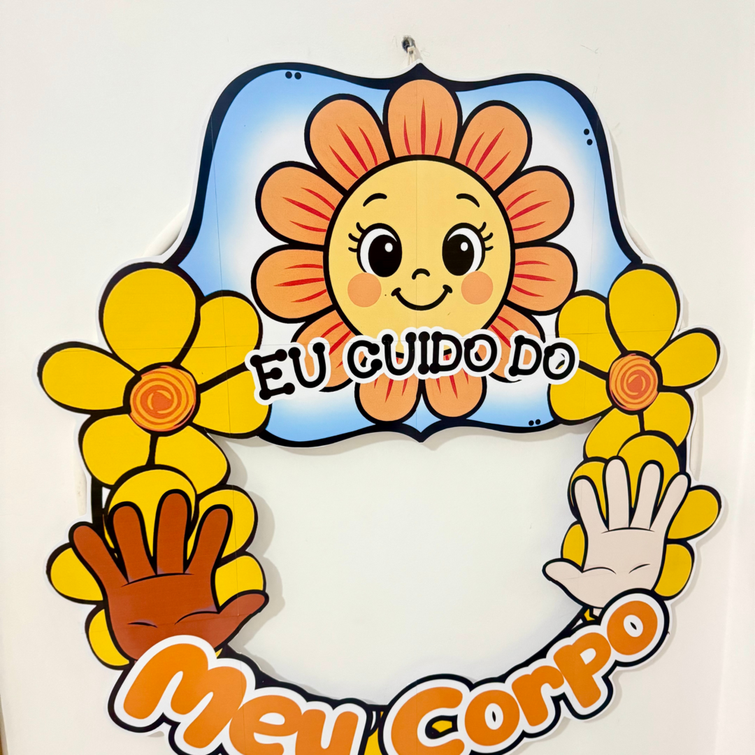 DECORAÇÃO PARA BAMBOLÊ — MAIO LARANJA