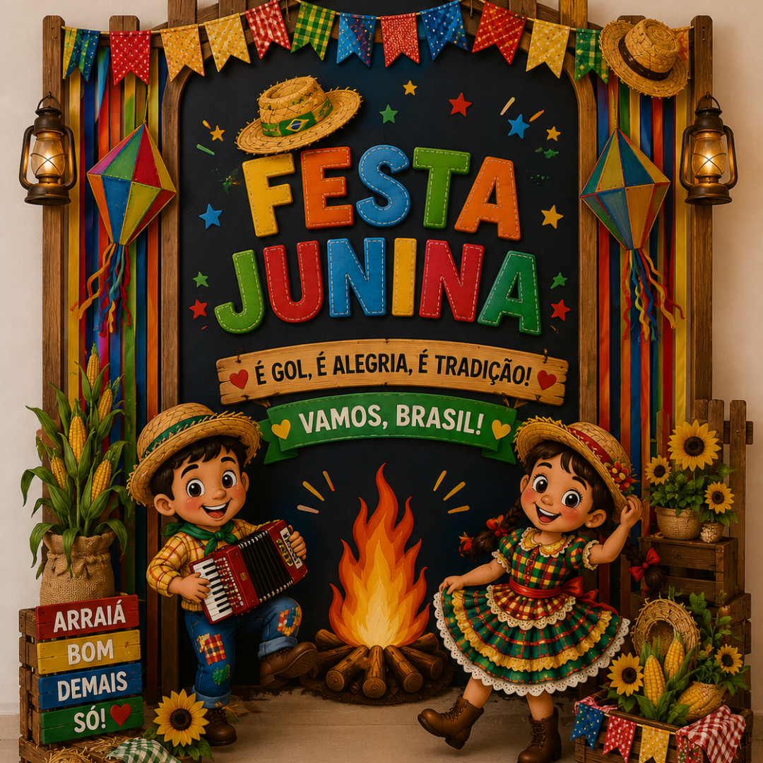 PAINEL GIGANTE FESTA JUNINA “ARRAIÁ BOM DEMAIS”