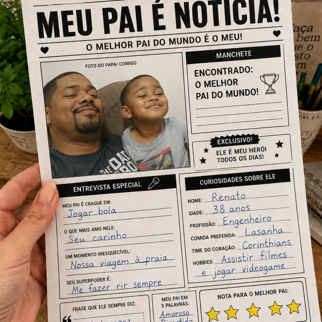 MEU PAI É NOTÍCIA – EDIÇÃO ESPECIAL!