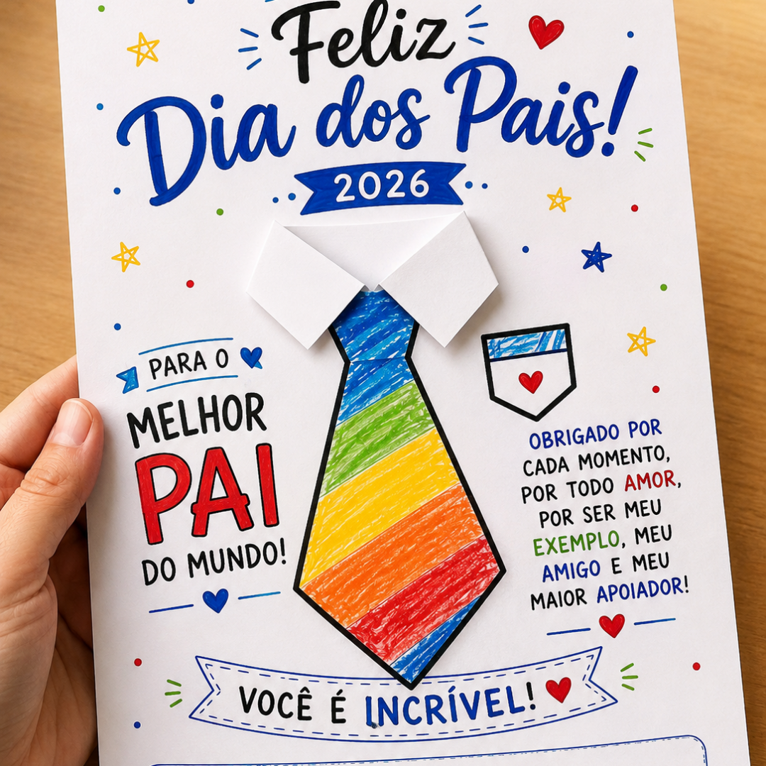 ATIVIDADE INTERATIVA DIA DOS PAIS - TEMA GRAVATA