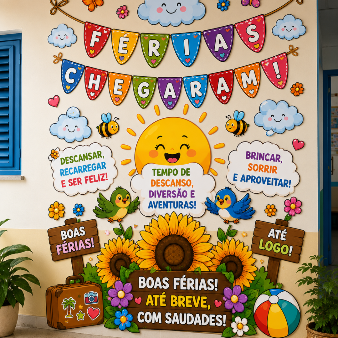 PAINEL BOAS FÉRIAS – JARDIM ENCANTADO