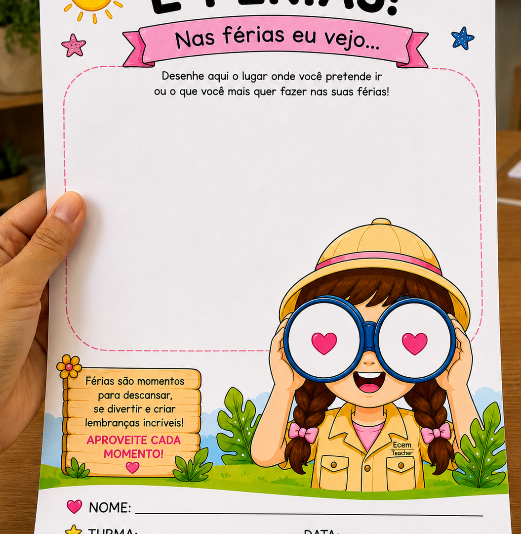 ATIVIDADE INTERATIVA – NAS FÉRIAS EU VEJO...