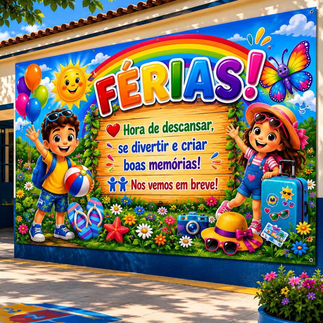 PAINEL FÉRIAS – Hora de descansar e criar boas memórias!