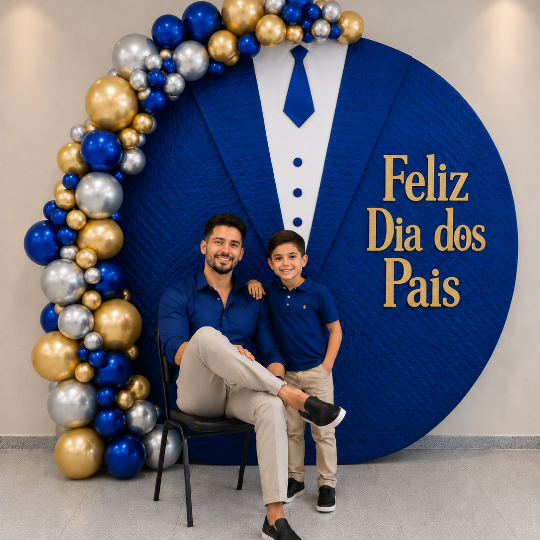 PAINEL DIA DOS PAIS – TEMA TERNO AZUL