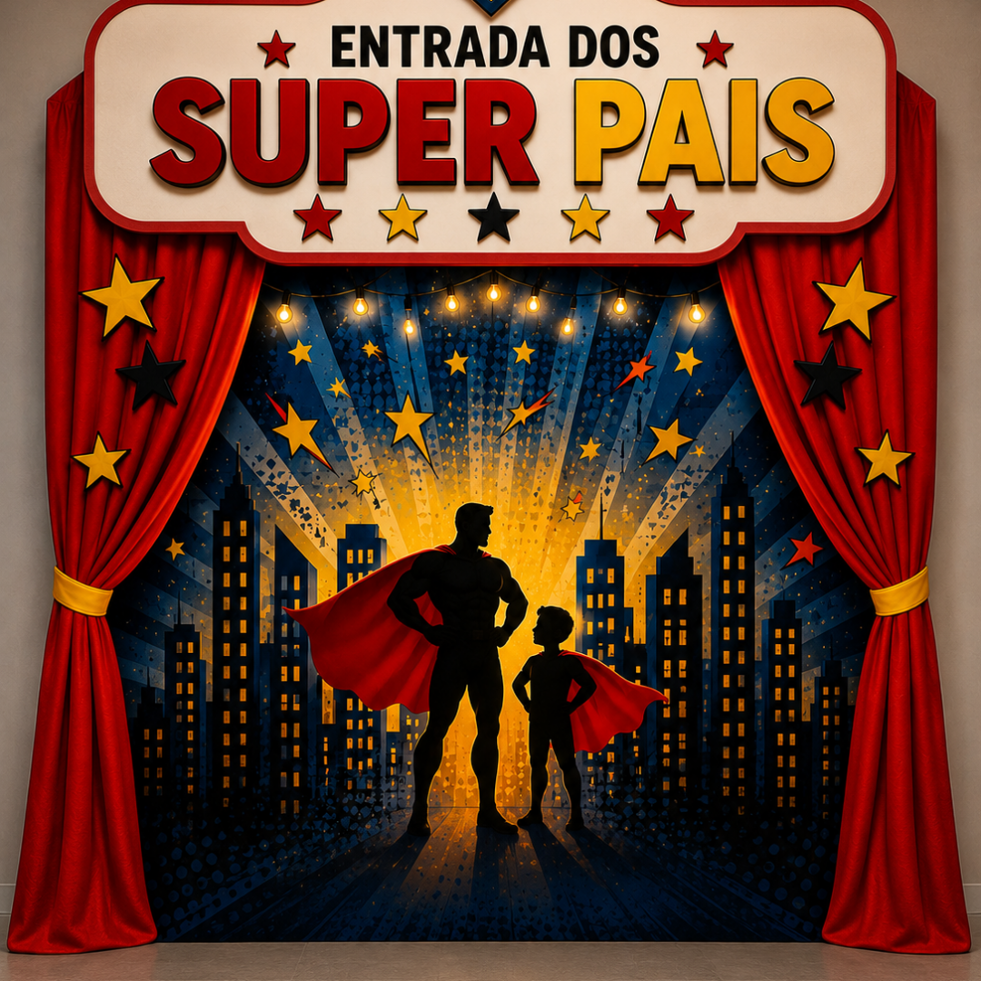 PAINEL ENTRADA DOS SUPER PAIS