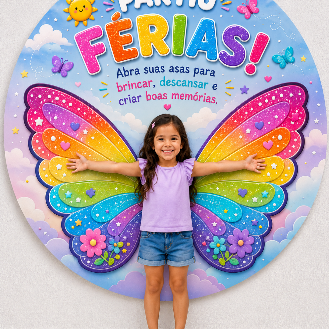 PAINEL INTERATIVO - ABRA SUAS ASAS PARA AS FÉRIAS