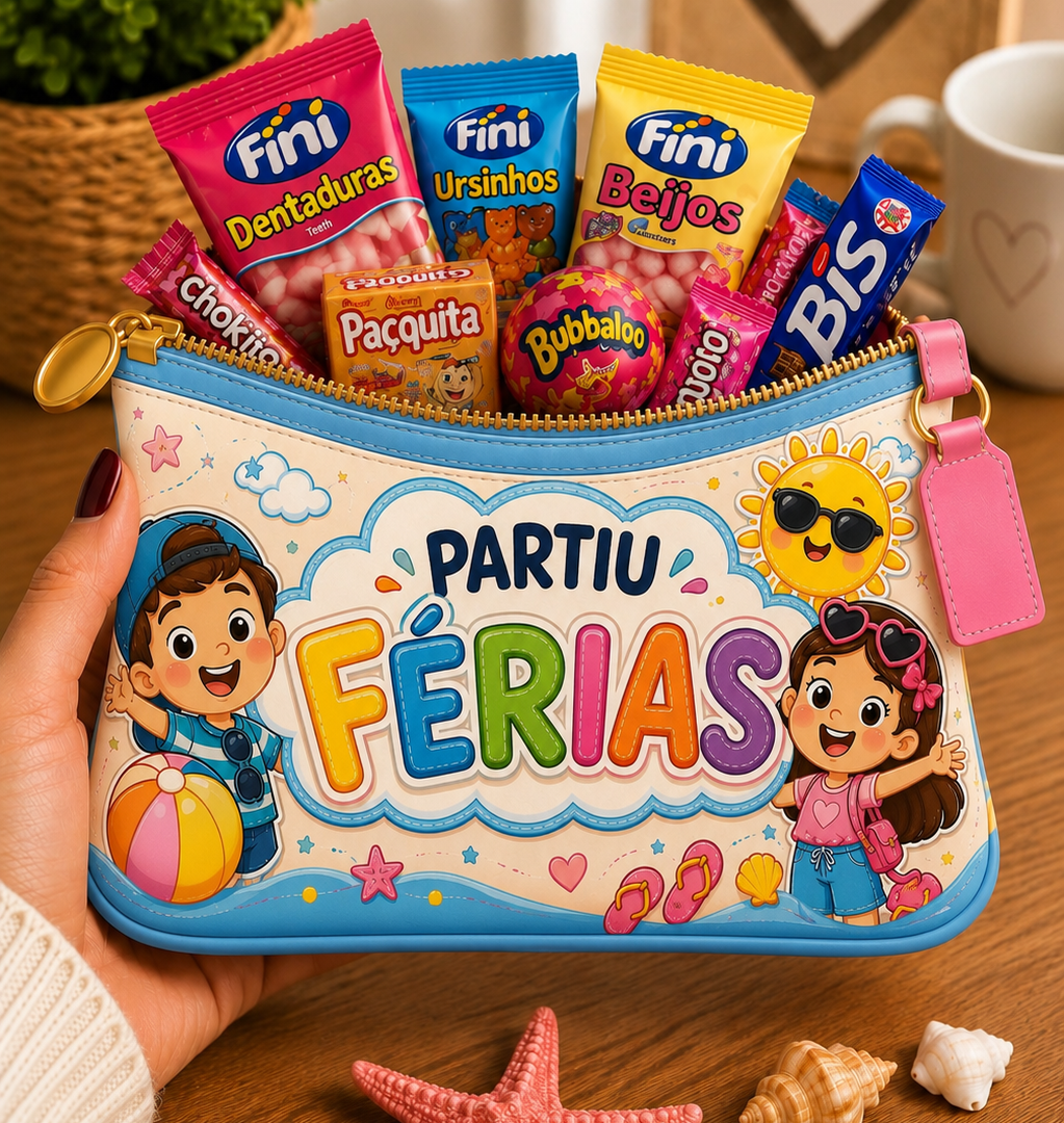 BOLSINHA PORTA DOCES – PARTIU FÉRIAS!