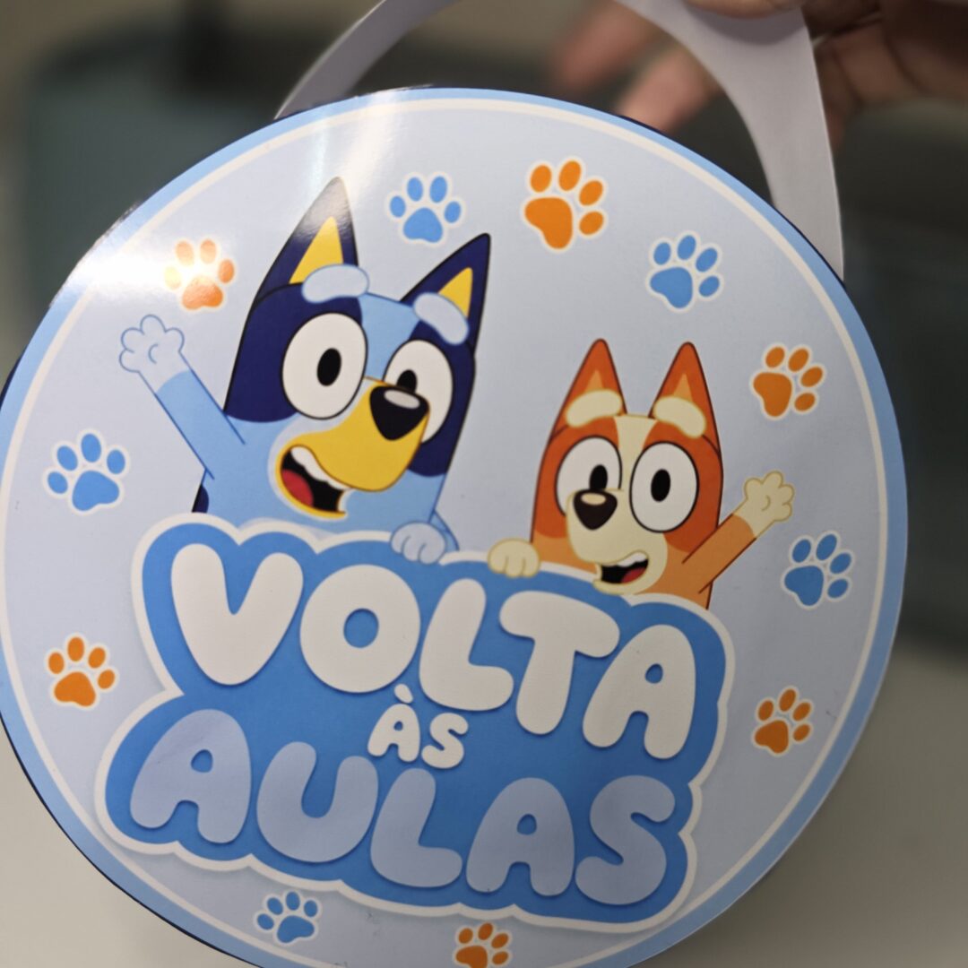 Sacolinha Redonda – Bluey e Bingo | Volta às Aulas