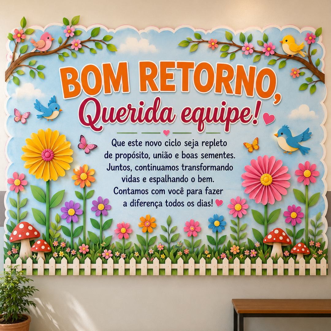Bom Retorno, Querida Equipe – Jardim da Esperança