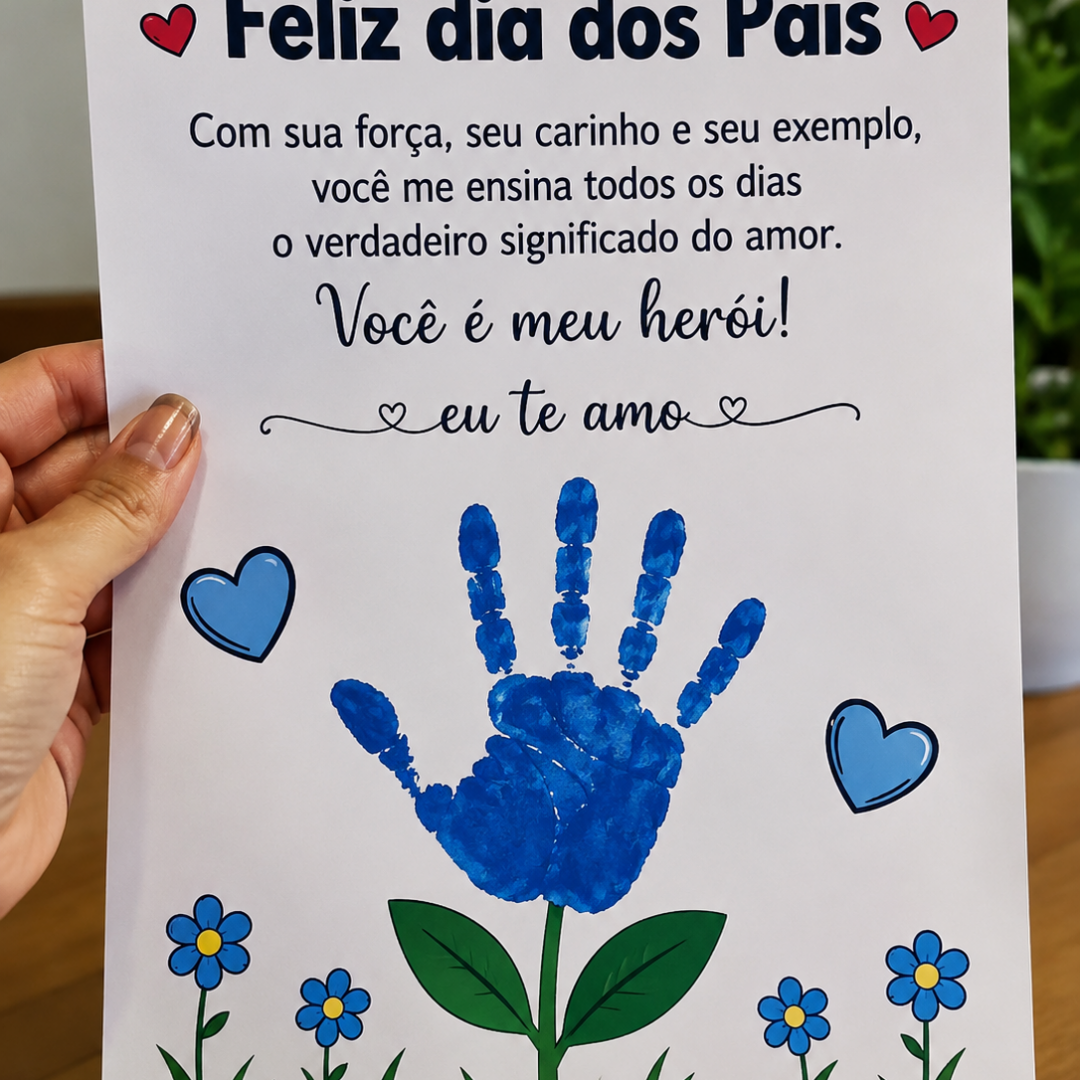 Atividade Dia dos Pais – Minha Mãozinha de Amor