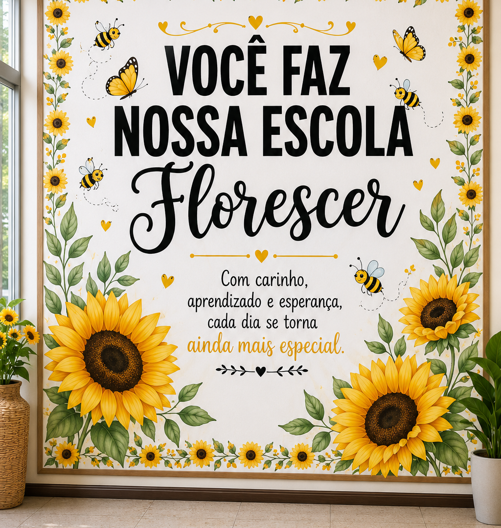 Painel Decorativo – Você Faz Nossa Escola Florescer