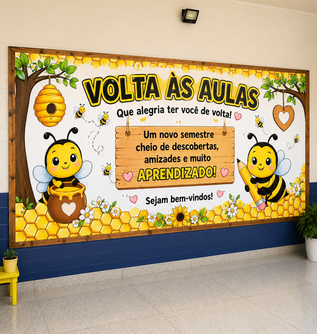 Painel Abelhinhas – Volta às Aulas