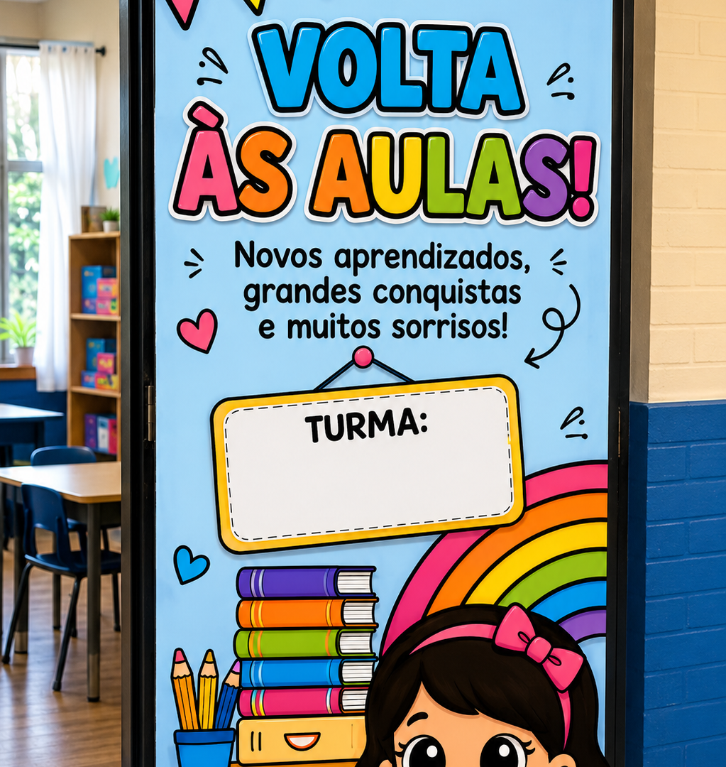 PAINEL DE PORTA – AVENTURA DE VOLTA ÀS AULAS