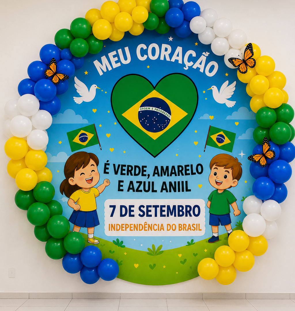 Painel Independência do Brasil – Meu Coração é Verde, Amarelo e Azul Anil