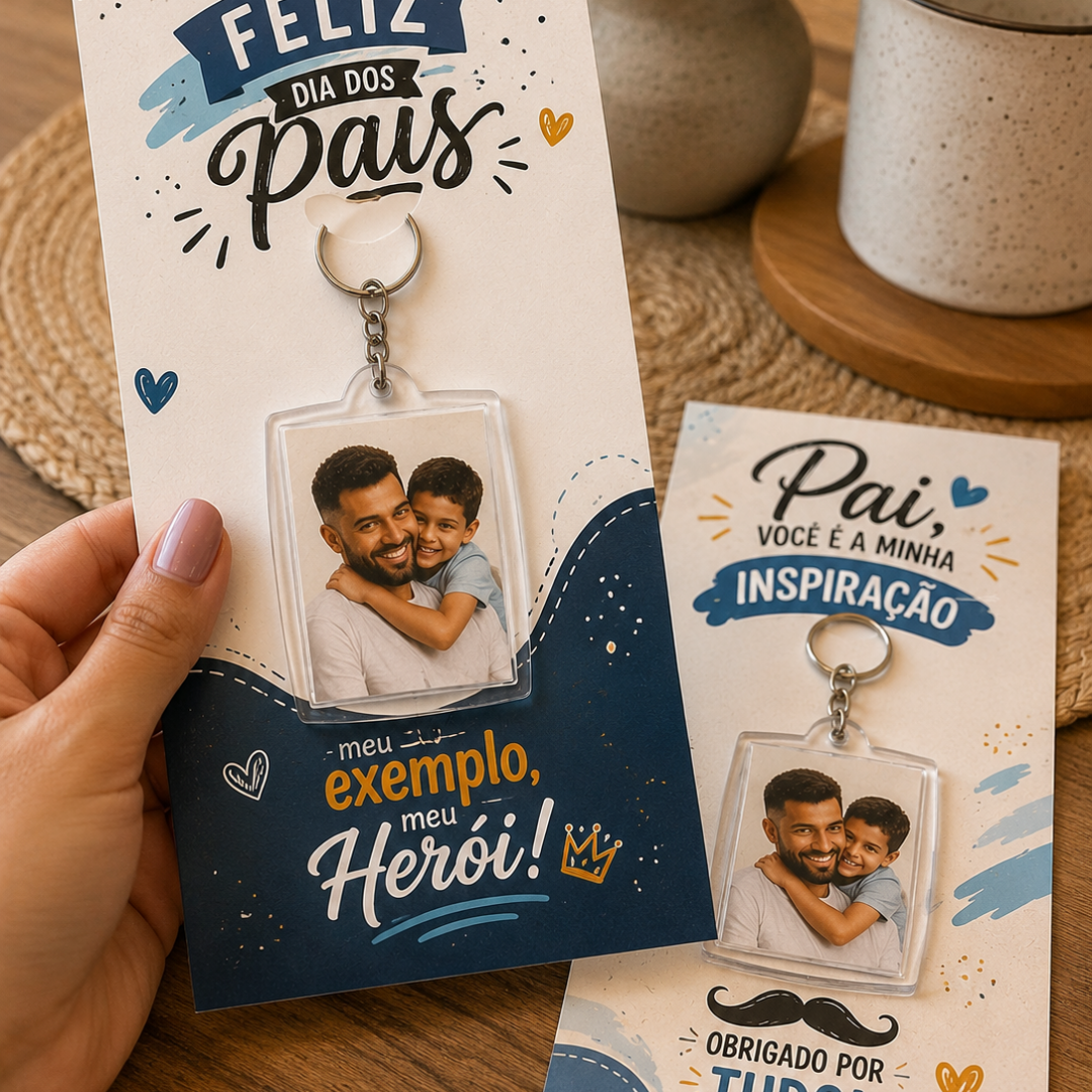 Cartão Porta-Chaveiro – Meu Herói