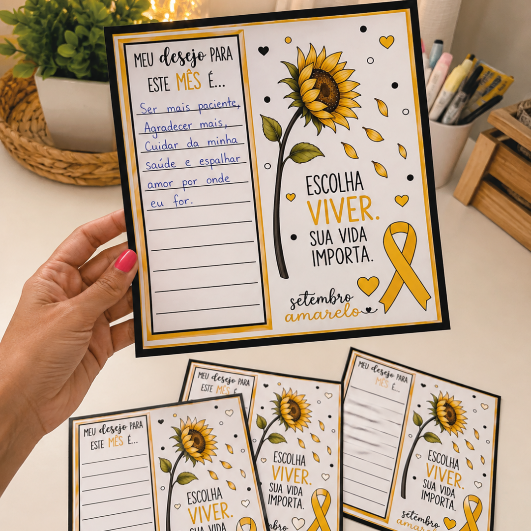 MEU DESEJO PARA ESTE MÊS – SETEMBRO AMARELO