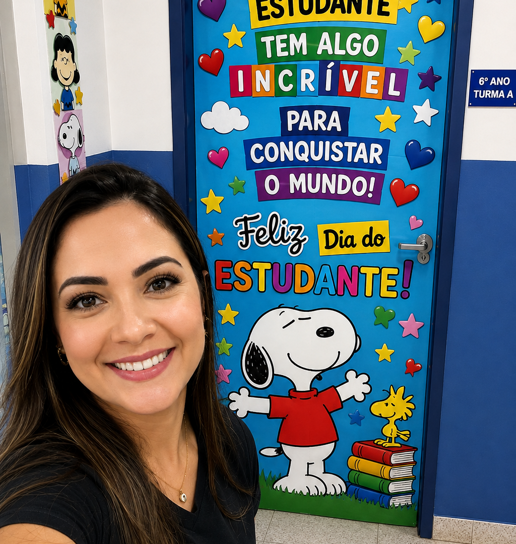 PAINEL DE PORTA – SNOOPY | DIA DO ESTUDANTE