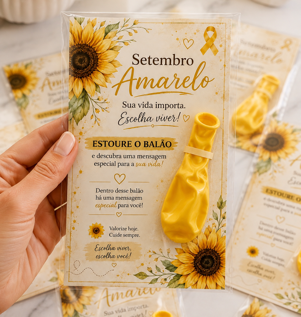 CARTÃO BALÃO DA VIDA – SETEMBRO AMARELO