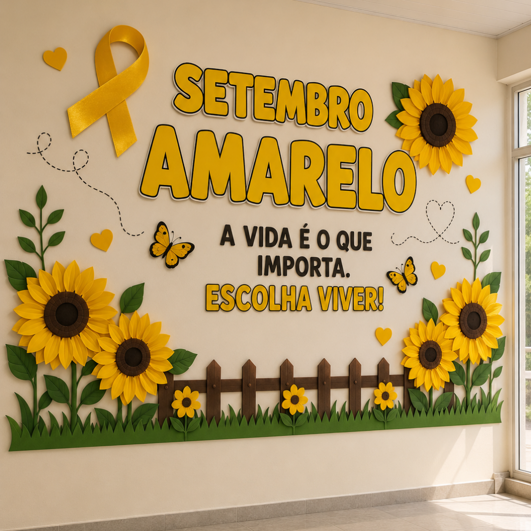 PAINEL SETEMBRO AMARELO – ESCOLHA VIVER