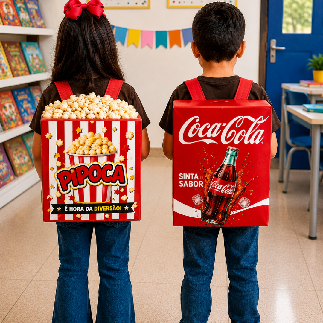 MOCHILA MALUCA – COCA-COLA + PIPOCA