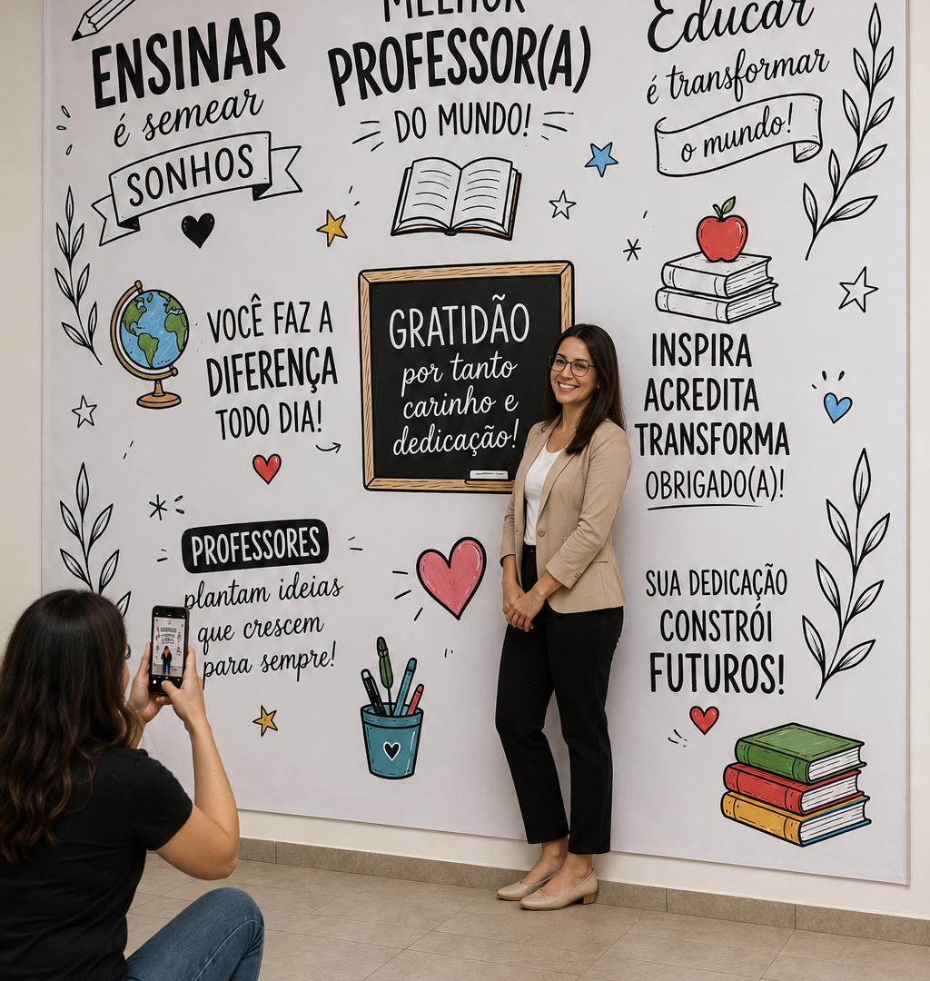 PAINEL PARA FOTOS – DIA DOS PROFESSORES