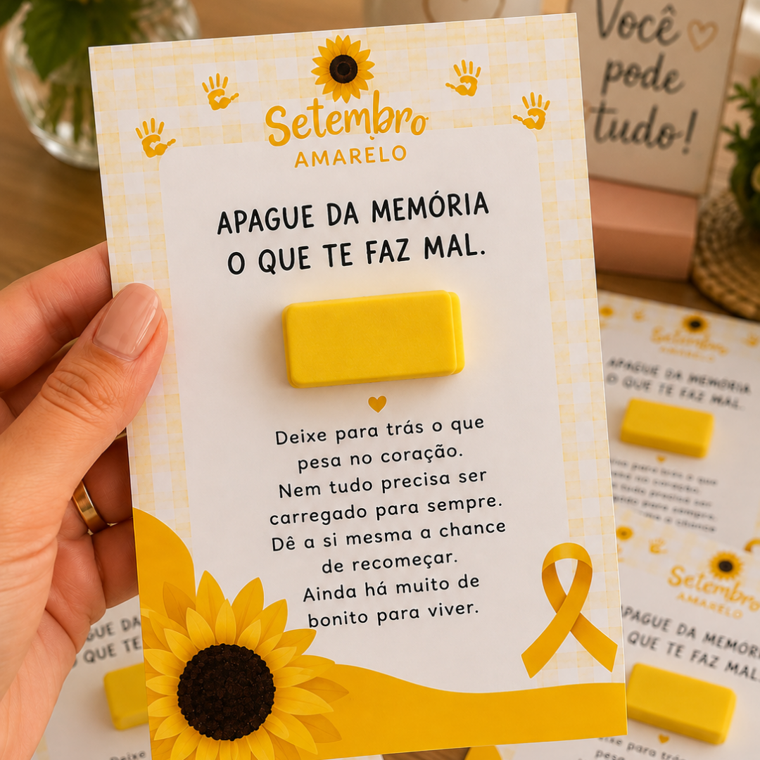 CARTÃO “APAGUE DA MEMÓRIA” – SETEMBRO AMARELO